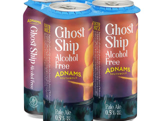 New size. New name. Same great-tasting beer. It’s Ghost Ship Alcohol Free